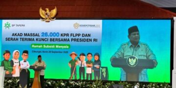 BRI Region 7 Jakarta 2 Hadiri Acara Akad Massal 26.000 KPR FLPP dan Serah Terima Kunci Bersama Presiden RI