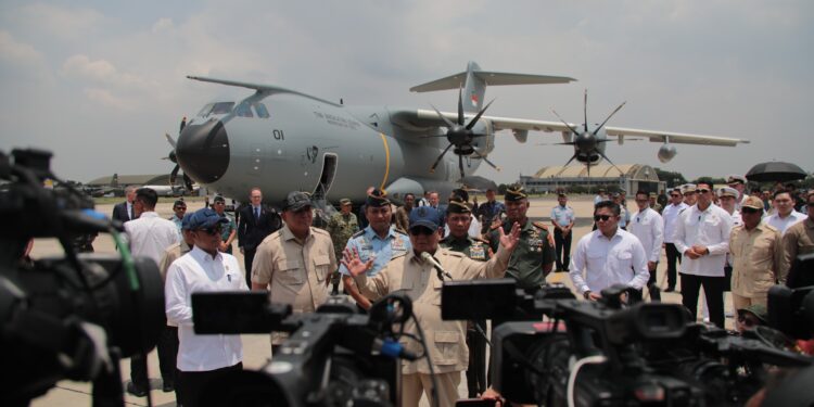 Pesawat A400M Resmi Datang Perkuat TNI, Prabowo: Tambah Kemampuan Udara Indonesia