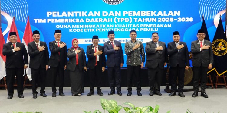 DKPP Lantik 228 Anggota TPD untuk Perkuat Penegakan Etik Pemilu di Seluruh Indonesia