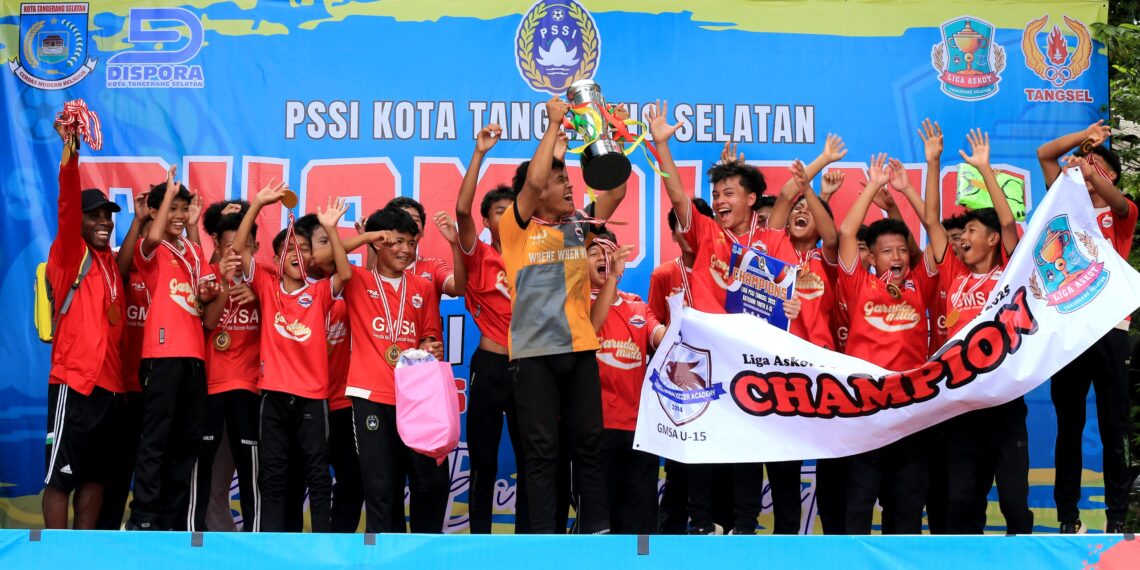 Garuda Muda Soccer Academy (GMSA) U-15 Raih Gelar Juara Liga Askot PSSI Tangsel 2025