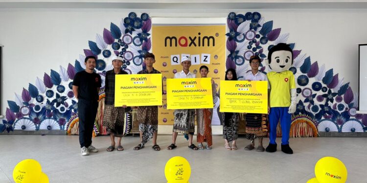 Perdana di Kota Denpasar, Maxim bersama Dinas Pendidikan Selenggarakan Kompetisi Kuis Cerdas Cermat antar SMA di Bali