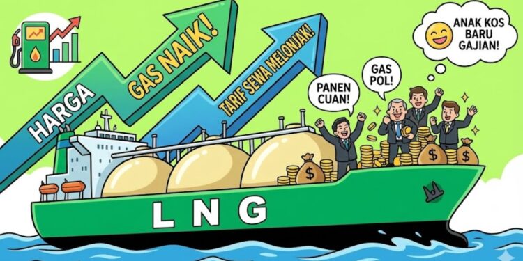 Harga LNG Meledak! Tarif Kapal Ikut Ngamuk, Emiten Perkapalan Cuan Lebih Cepat dari Kompor Induksi