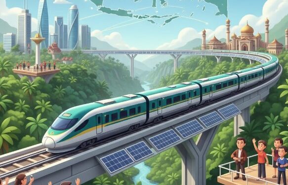 Indonesia–Malaysia–Brunei Bersiap Tersambung Kereta Api Lintas Negara yang Dikaji untuk Dibangun dari IKN