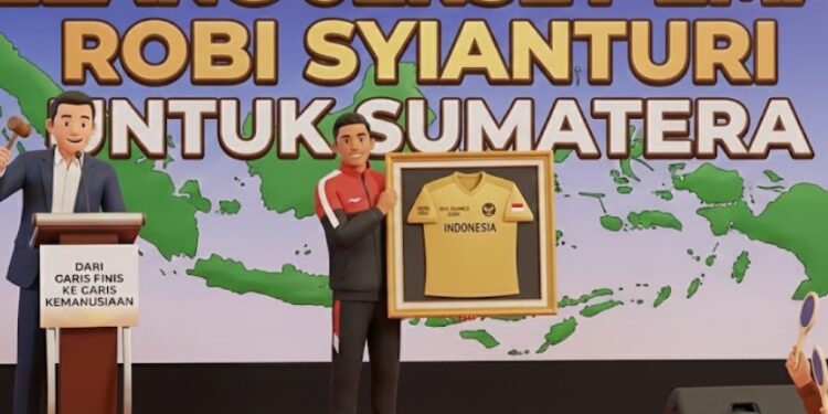 Dari Garis Finis ke Garis Kemanusiaan: Robi Syianturi Lelang Jersey Emas SEA Games 2025 untuk Sumatera