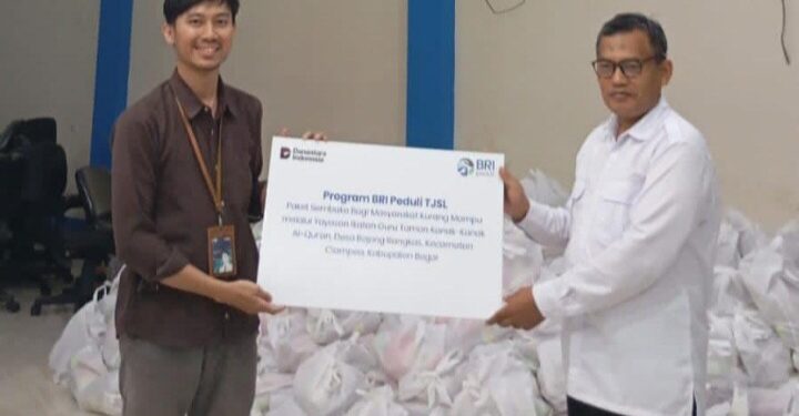 BRI Bogor Dewi Sartika Salurkan 5.000 Paket Sembako 