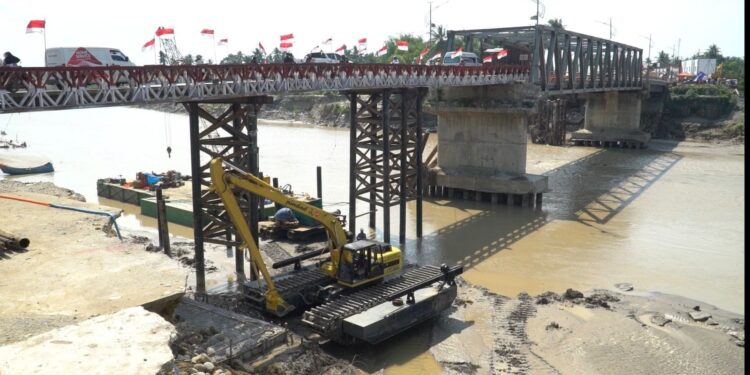 Kabar Baik Warga Aceh! Jembatan Krueng Tingkeum Dibangun Permanen, Akses Bireuen–Aceh Utara Aman
