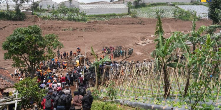 Tinjau Penanganan Longsor di Cisarua, Menteri Dody Pastikan Dukungan Penuh Proses Evakuasi