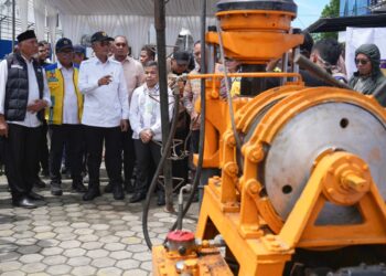 Menteri Dody Mulai Pengeboran Sumur Dalam Pertama di RSUP Dr. M. Djamil Padang