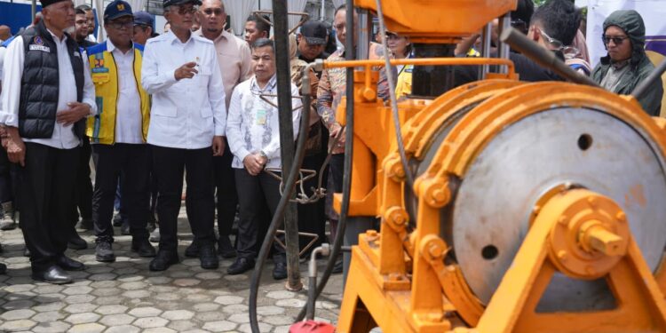 Menteri Dody Mulai Pengeboran Sumur Dalam Pertama di RSUP Dr. M. Djamil Padang