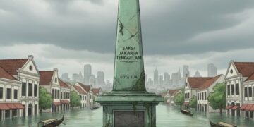 Viral di Kota Tua! Tugu Ini Jadi Saksi Jakarta Perlahan Tenggelam