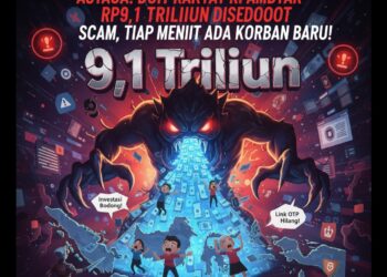 Astaga! Duit Rakyat RI Ambyar Rp9,1 Triliun Disedot Scam, Tiap Menit Ada Korban Baru!