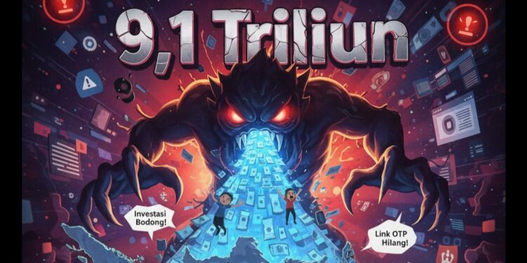 Astaga! Duit Rakyat RI Ambyar Rp9,1 Triliun Disedot Scam, Tiap Menit Ada Korban Baru!