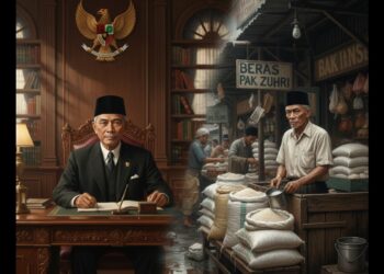 Bikin Haru! Mantan Menteri RI Tak Malu Jualan Beras di Pasar Tradisional