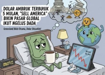 Dolar Ambruk, “Sell America” Kembali Menghantui Pasar