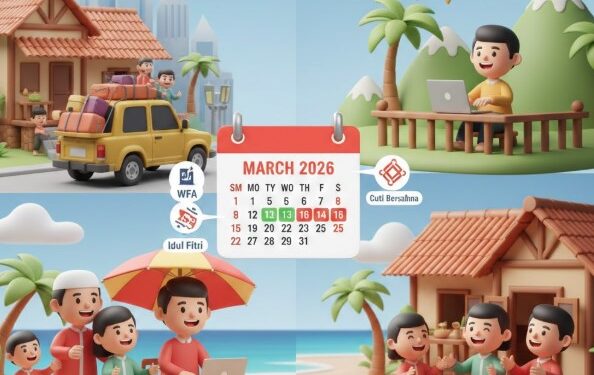 Rezeki Lebaran 2026: Libur dan WFA hingga 13 Hari, Mudik Lebih Santai