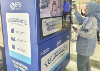 Yok Kita Gas, Program BRI Menara BRILian Kurangi Sampah Plastik dengan RVM