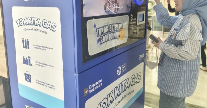 Yok Kita Gas, Program BRI Menara BRILian Kurangi Sampah Plastik dengan RVM