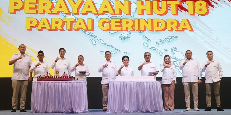 18 Tahun Gerindra: Menyatu dengan Rakyat, Berbagi untuk Negeri, Dukung Prabowo Dua Periode