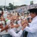 Lautan 100 Ribu NU Sambut Prabowo di Malang: “Di Tengah Kiai, Semangat Saya Membela Rakyat Meningkat