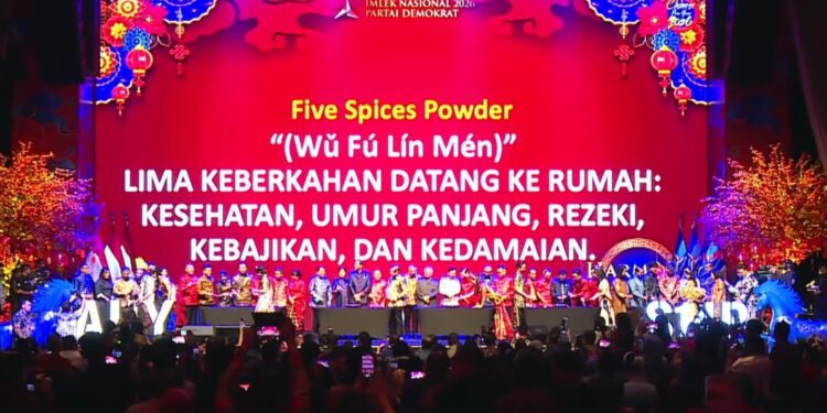 Partai Demokrat Rayakan Imlek 2577 Kongzili, Lukisan “Kuda Api” Karya SBY Laku Rp6,5 Miliar untuk Kegiatan Sosial