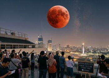 Langit RI Bersiap Membara! Gerhana Bulan Total 3 Maret 2026 Bakal Warnai Malam dengan “Bulan Merah Darah”
