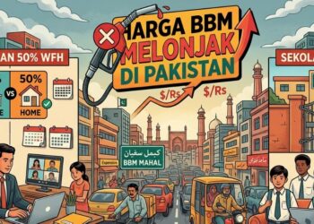 Harga BBM Melonjak, Pakistan Terapkan 50 Persen WFH dan Liburkan Sekolah