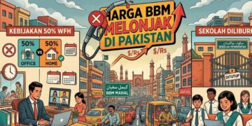 Harga BBM Melonjak, Pakistan Terapkan 50 Persen WFH dan Liburkan Sekolah