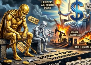 Perang Timteng Tegang, Emas Loyo: Investor Bingung, Ini Aset Aman atau Ikut Drama?