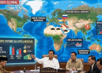 Prabowo Kaji Potong Gaji DPR dan Menteri Demi Hadapi Krisis Global