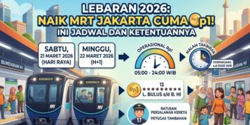 Naik MRT Jakarta Cuma Rp1 Saat Lebaran 2026, Ini Jadwal dan Ketentuannya