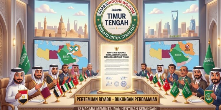 12 Negara Arab Desak Iran Hentikan Serangan, Namun Tak Singgung Serangan AS dan Israel