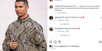 Cristiano Ronaldo Ikut Ucapkan Idul Fitri, Banjir Pujian dari Fans Muslim Dunia