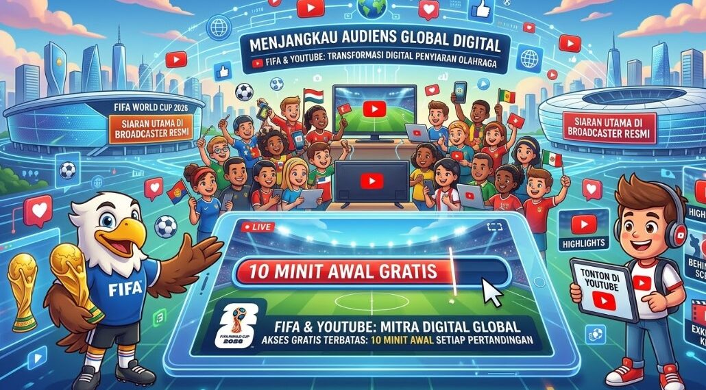 YouTube Jadi Mitra FIFA, Penonton Bisa Akses Piala Dunia 2026 Secara Gratis