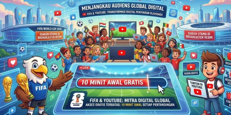 YouTube Jadi Mitra FIFA, Penonton Bisa Akses Piala Dunia 2026 Secara Gratis