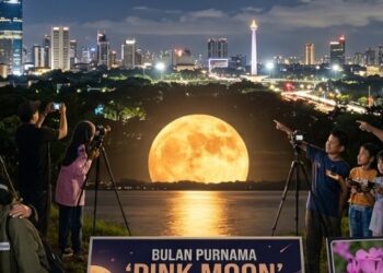 Pink Moon April 2026 Muncul, Tapi Jangan Kaget, Bulannya Nggak Akan Berwarna Pink