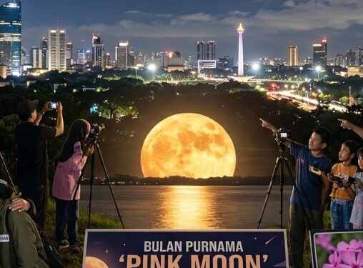 Pink Moon April 2026 Muncul, Tapi Jangan Kaget, Bulannya Nggak Akan Berwarna Pink