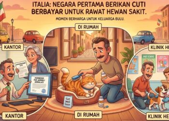 Italia Jadi Negara Pertama yang Berikan Cuti Berbayar untuk Pekerja yang Merawat Hewan Peliharaan Sakit