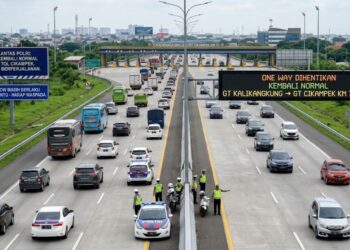 One Way Resmi Dihentikan, Arus Mudik dari Kalikangkung ke Cikampek Kembali Normal