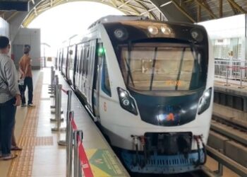Penumpang LRT Sumsel Mencapai 213 Ribu Saat Lebaran