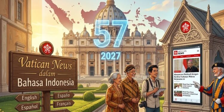 Indonesia Jadi Negara Pertama di Asia Tenggara dengan Bahasa Resmi di Vatican News