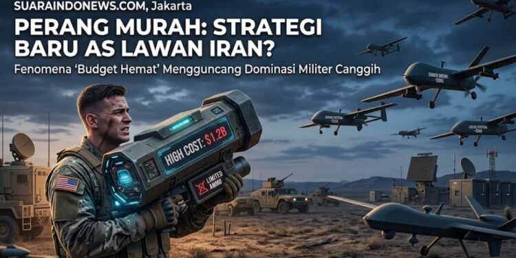 Perang Makin “Irit”? AS Kaget Amunisi Triliunan Habis 2 Hari, Iran Serang Pakai Drone Murah