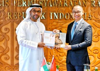 Dubes UAE Temui Pimpinan MPR Eddy Soeparno, Bicara Upaya Perluasan Kerjasama Bidang Energi Terbarukan