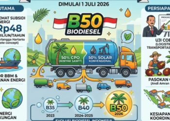 Solar Campur Sawit 50 Persen Resmi Berlaku, Program B50 Ditargetkan Hemat Subsidi Rp48 Triliun