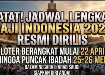 Catat! Jadwal Lengkap Keberangkatan Haji Indonesia 2026