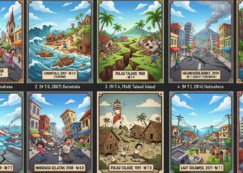 10 Gempa Dahsyat yang Pernah Melanda Sulawesi Utara