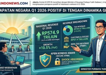 Penerimaan Negara Awal 2026 Tembus Rp574,9 Triliun, Pemerintah Pastikan Keuangan Tetap Aman