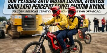 Motor Listrik Jadi Andalan LAFD, Dua Petugas Dikirim Lebih Dulu untuk Menangani Korban