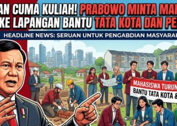 Jangan Cuma Kuliah! Prabowo Minta Mahasiswa Turun ke Lapangan Bantu Tata Kota dan Perumahan
