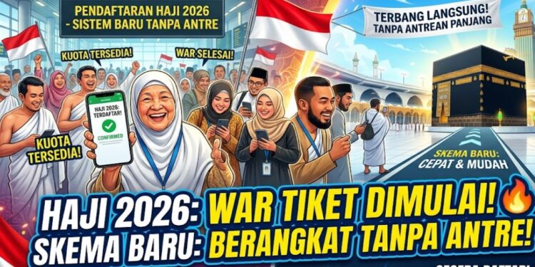 Wacana “War Tiket Haji” Muncul, Pemerintah Siapkan Skema Baru Tanpa Antre Panjang