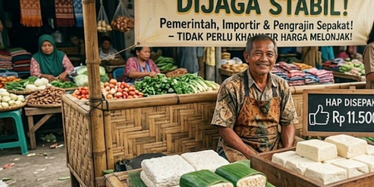 Kabar Baik: Kedelai Masih Terkendali, Tempe Belum Pamit Naik Harga